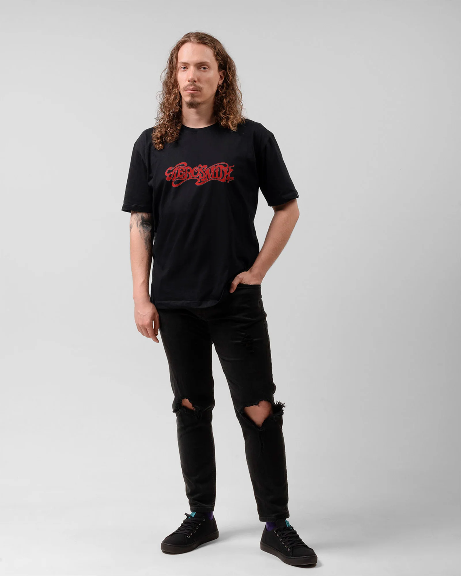Camiseta Aerosmith Tipografia Retrô - Image 5