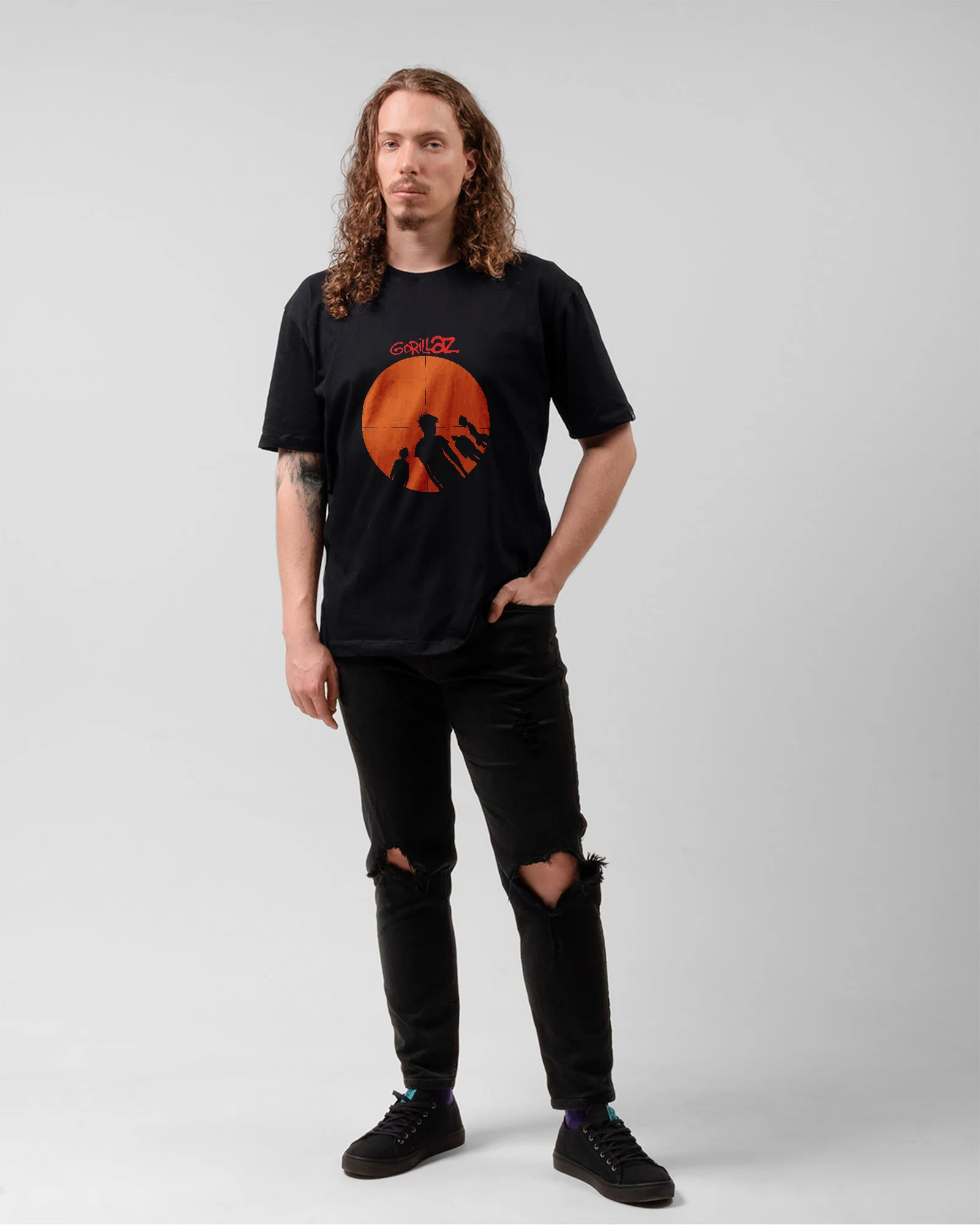 Camiseta Alternativa Gorillaz Siluetas - Image 5