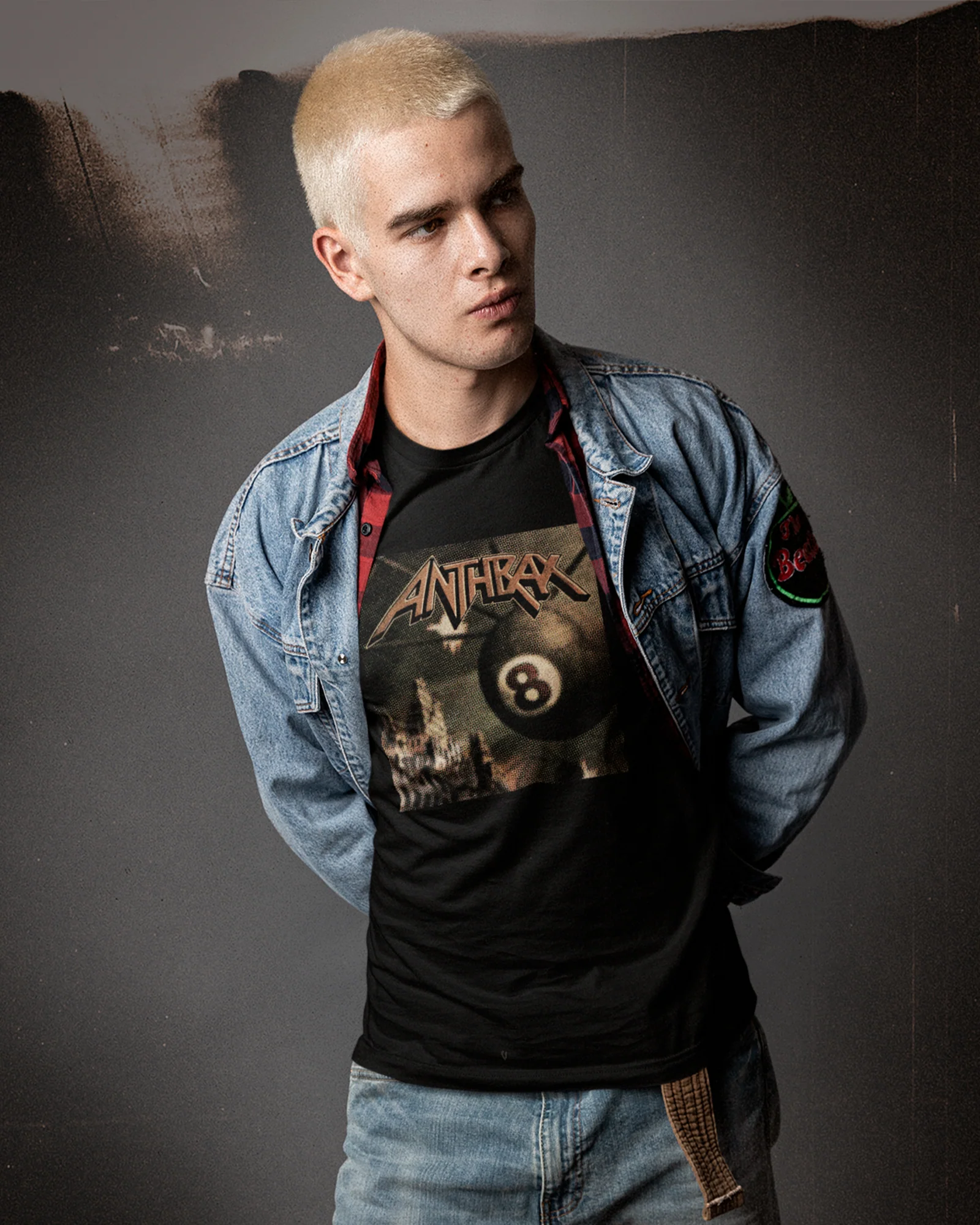 Camiseta Anthrax Bola 8 Preta Estampada Unissex - Image 2
