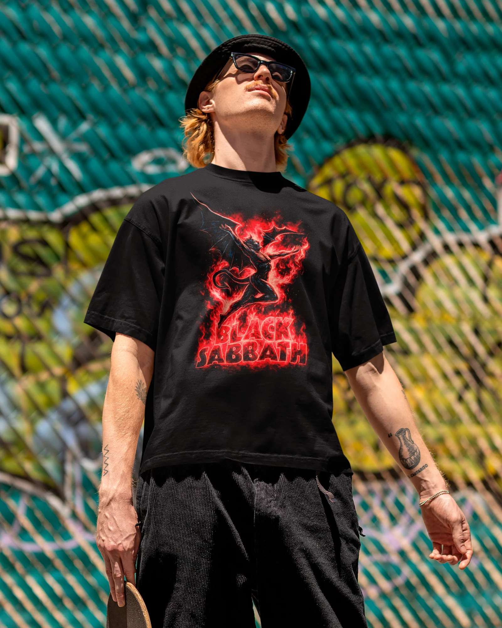 Camiseta Banda Black Sabbath Demon Red Oficial - Image 2