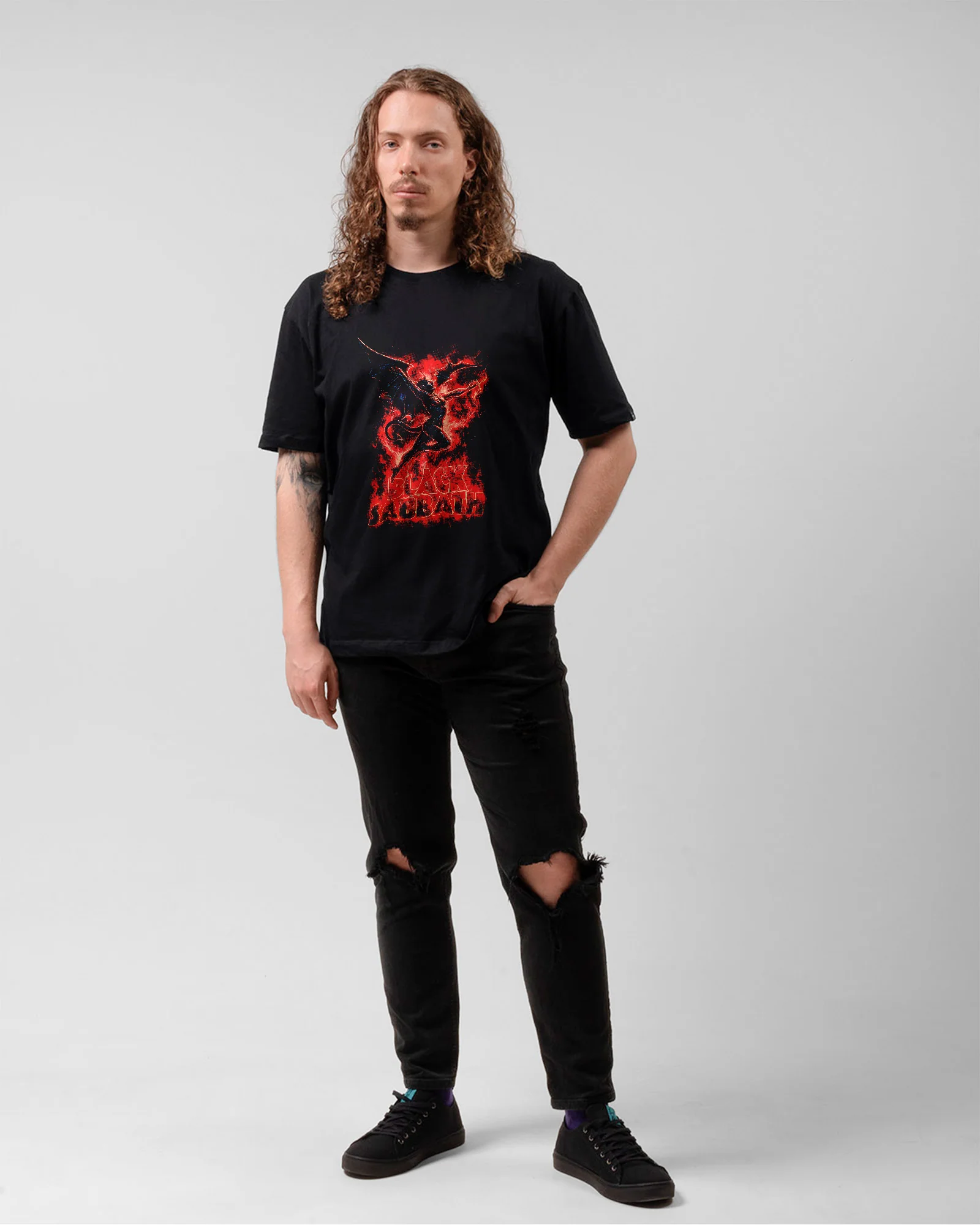 Camiseta Banda Black Sabbath Demon Red Oficial - Image 5