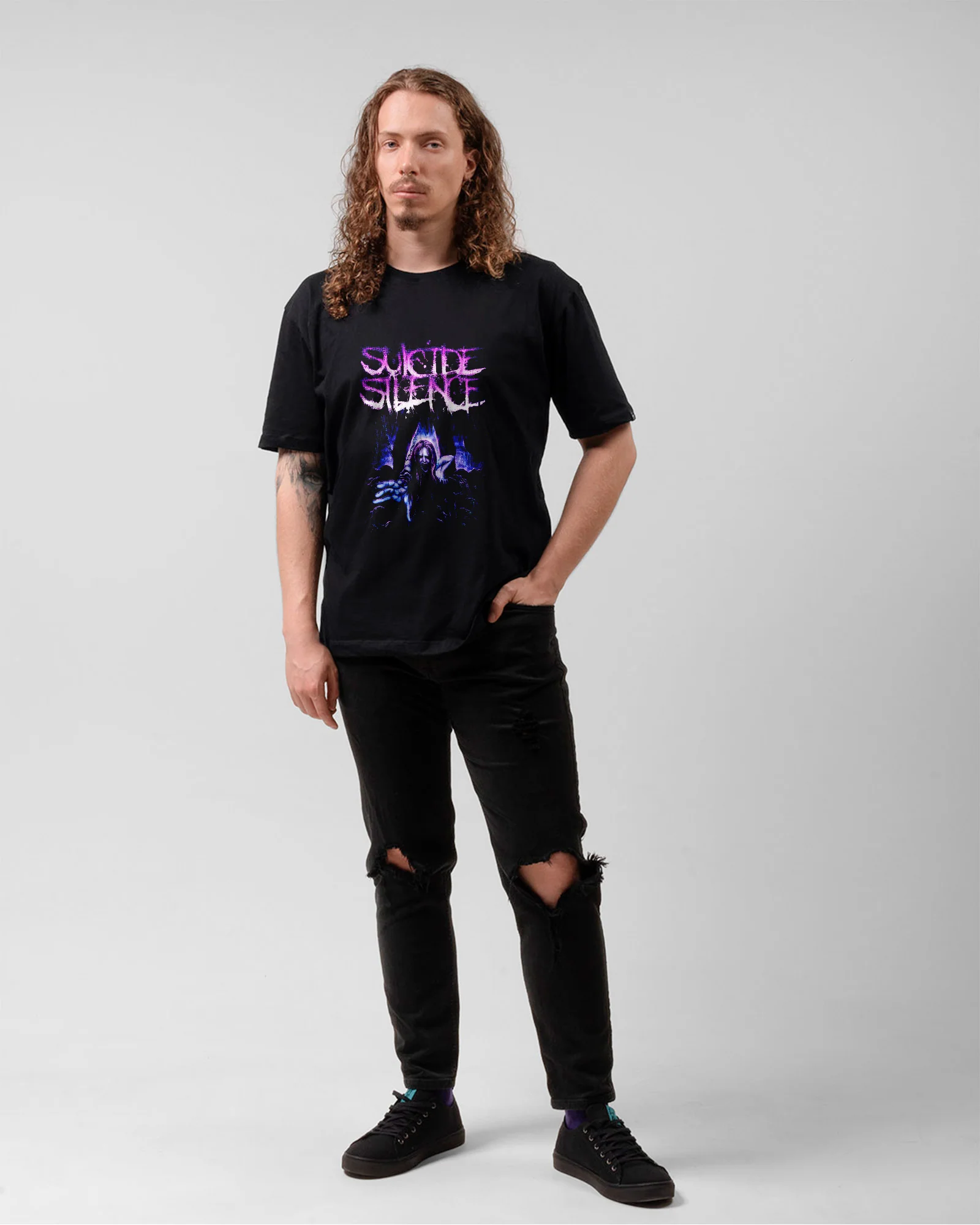 Camiseta Banda Suicide Silence Hands Oficial - Image 5