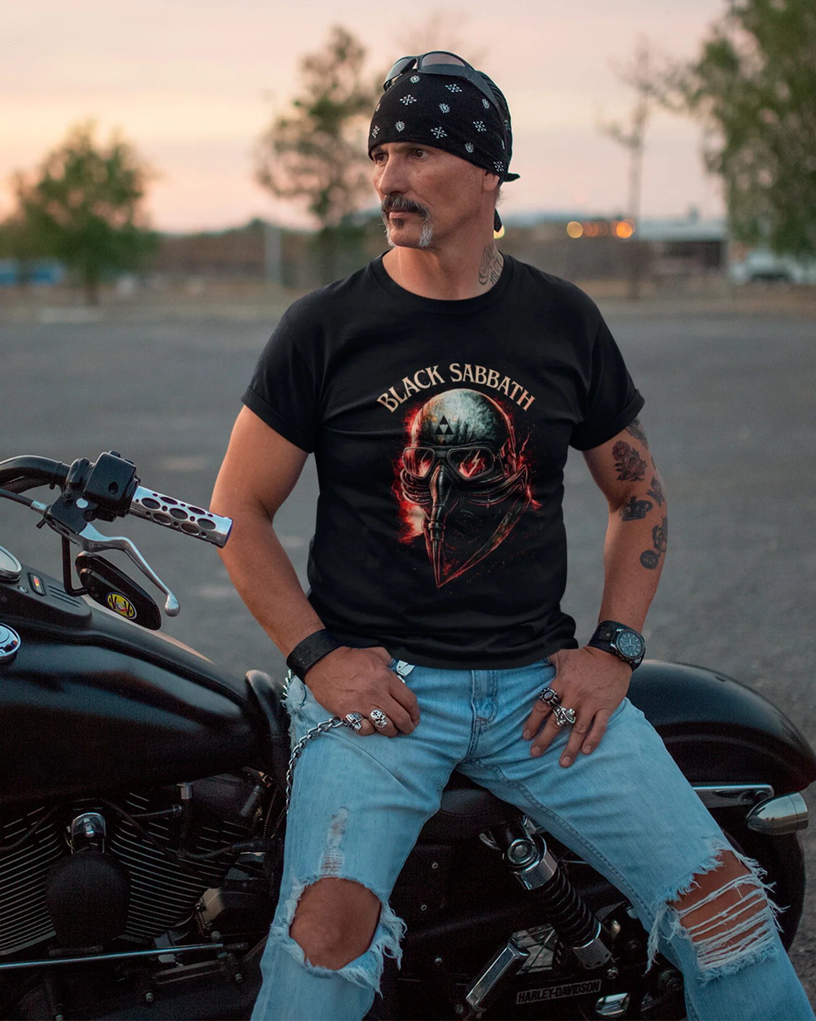 Camiseta Black Sabbath Mask Heavy Metal - Image 3
