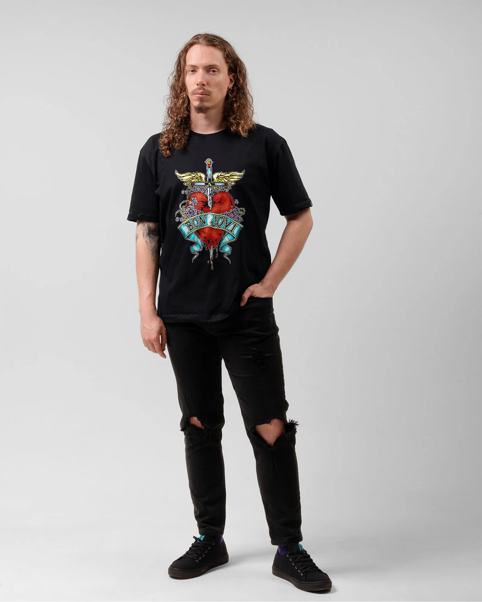 Camiseta Bon Jovi Heart - Image 5