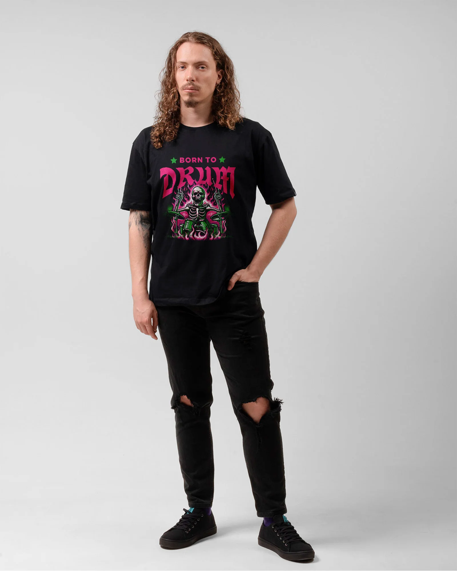 Camiseta Born To Drum - Image 5