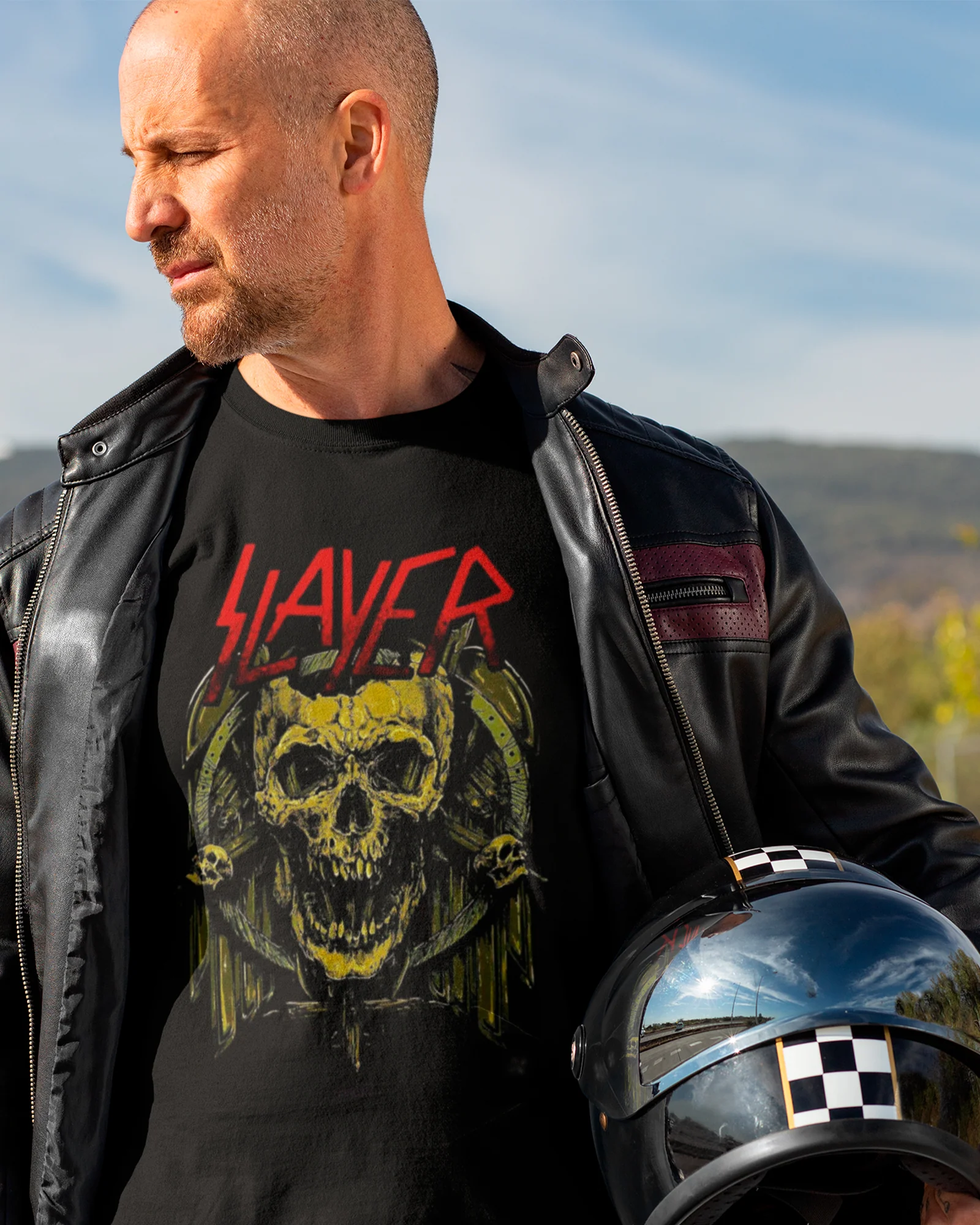 Camiseta Clássica Slayer Yellow Skull - Image 2