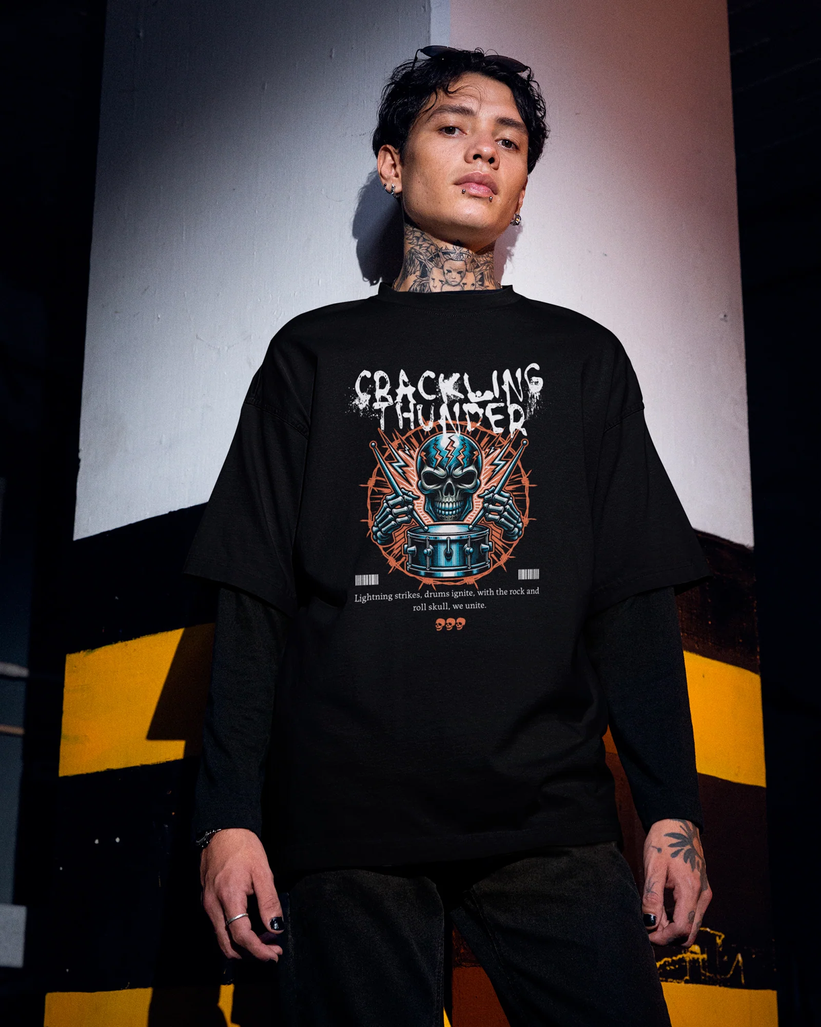 Camiseta Crackling Thunder Drum Power Beat - Image 2