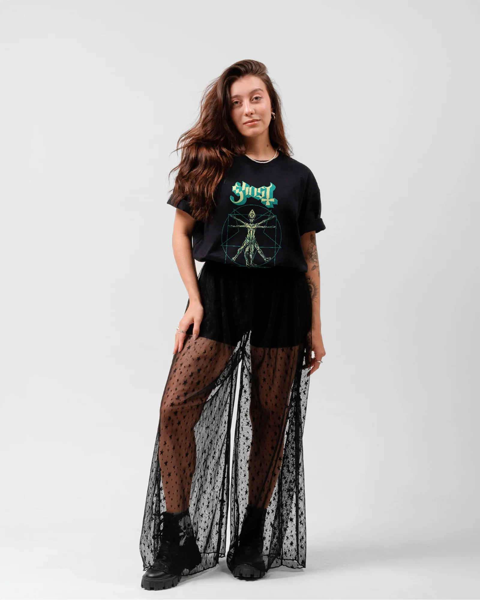 Camiseta Ghost Padre Vitruviano Arte Sombria - Image 4