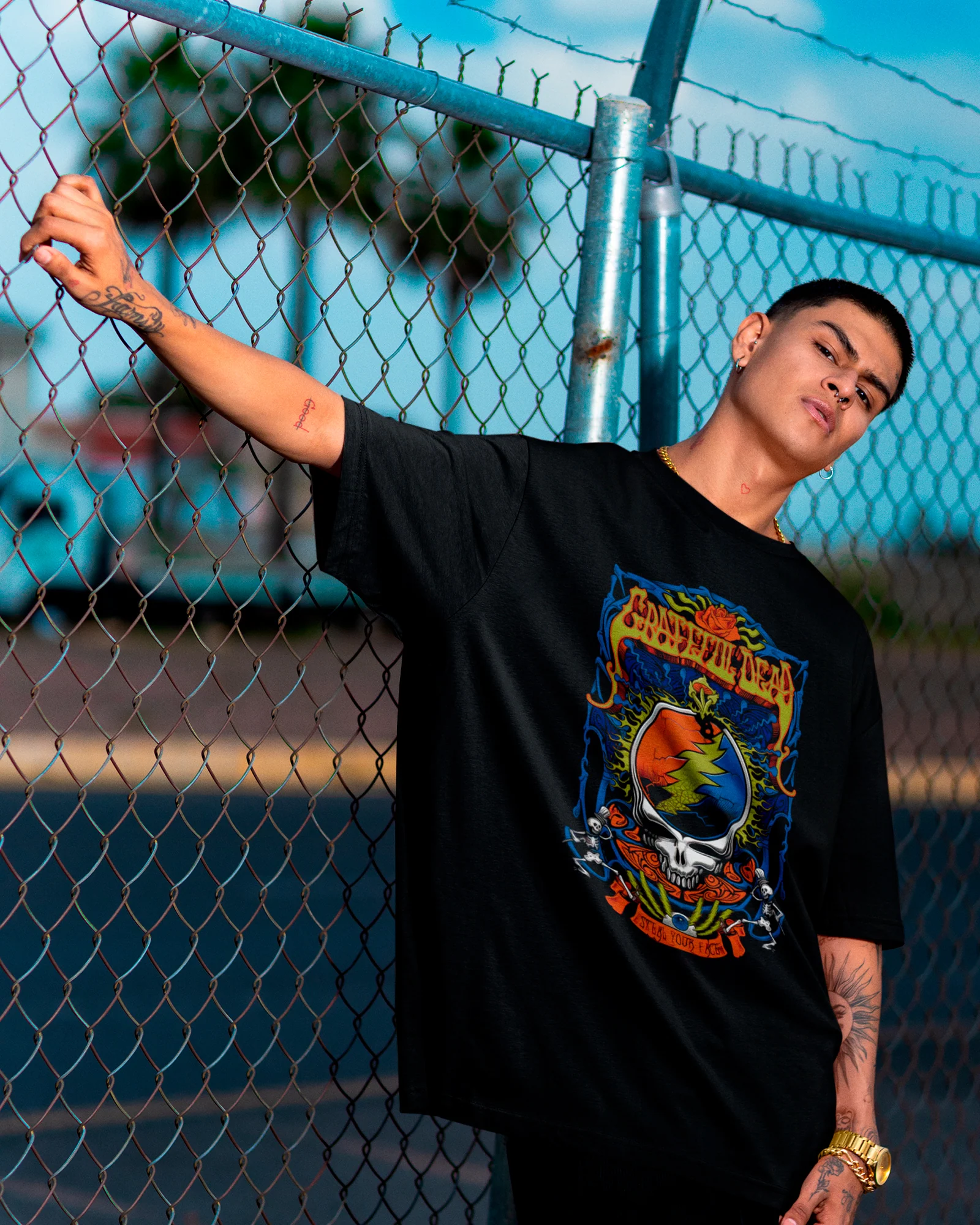 Camiseta Banda Grateful Dead Skull Oficial - Image 2