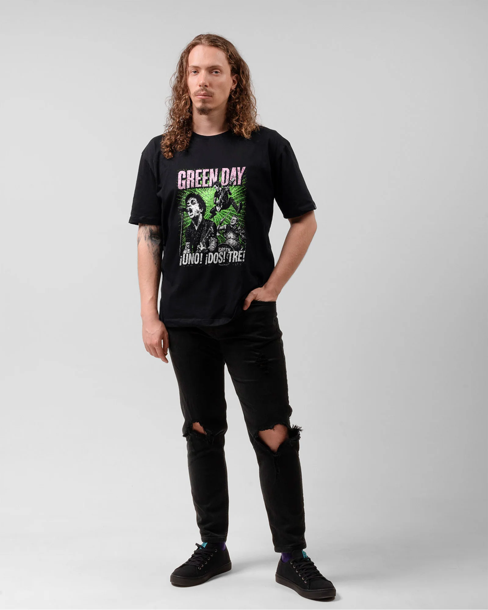 Camiseta Green Day Uno Dos Tré Punk Rock - Image 5