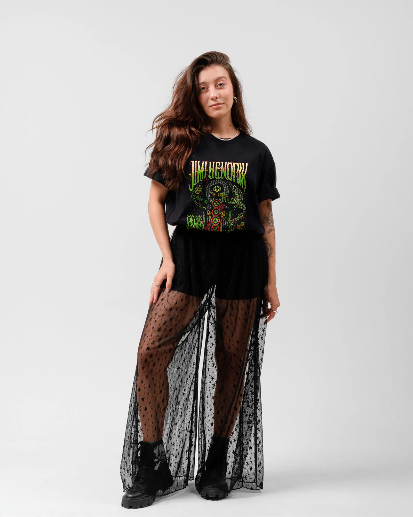 Camiseta Jimi Hendrix Of Love Rock Clássico - Image 4