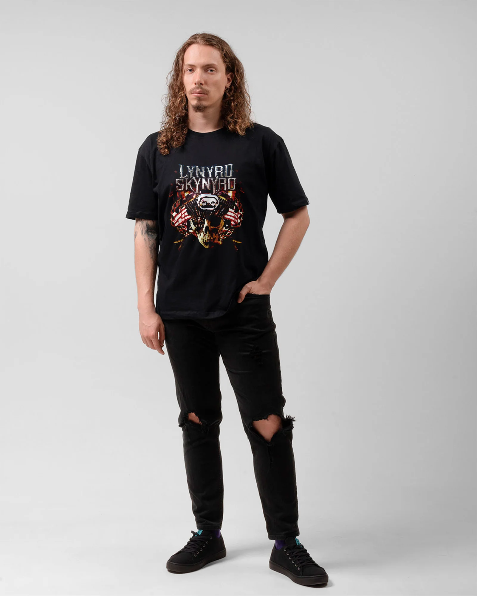 Camiseta Lynyrd Skynyrd Motor Southern Rock - Image 5