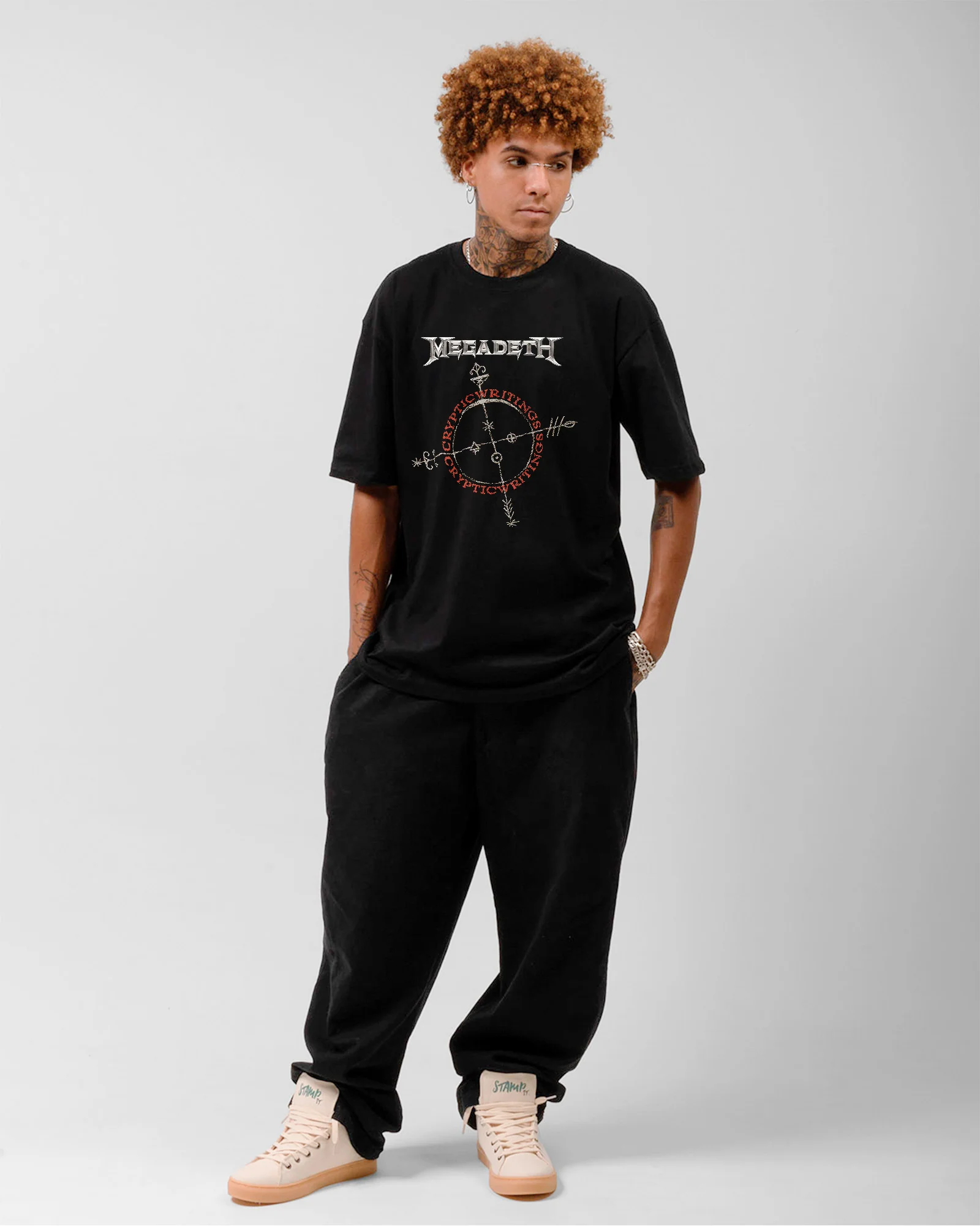 Camiseta Megadeth Bússola Símbolos Preta - Image 3