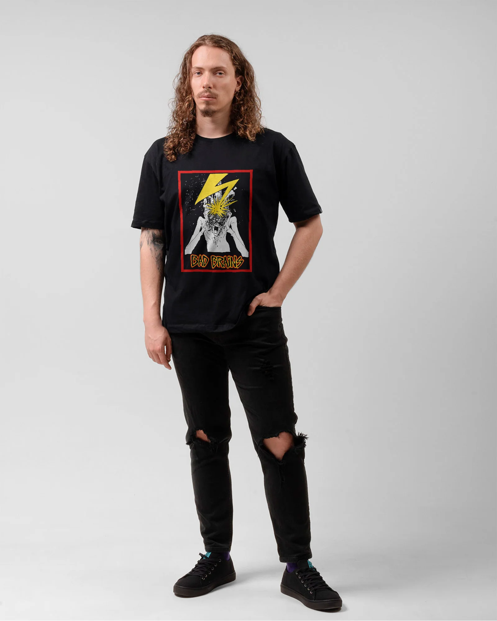 Camiseta Preta Bad Brains Banda Punk Rock Unissex - Image 5