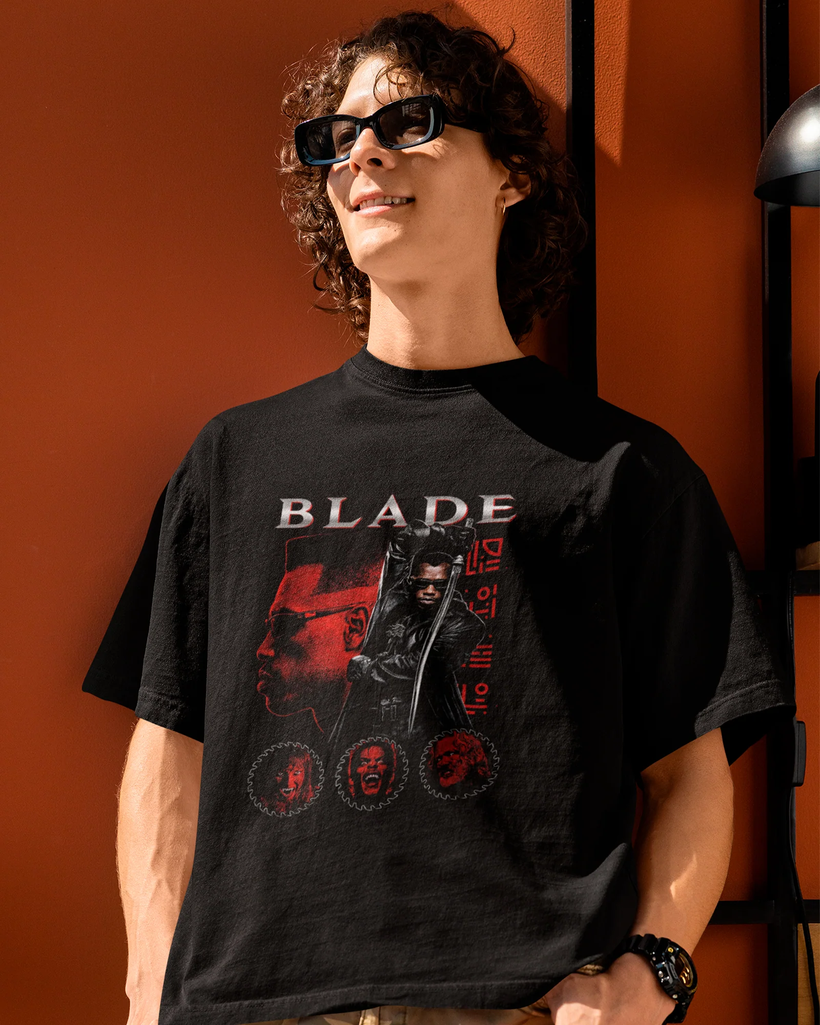 Camiseta Preta Blade Vampiros Unissex - Image 3