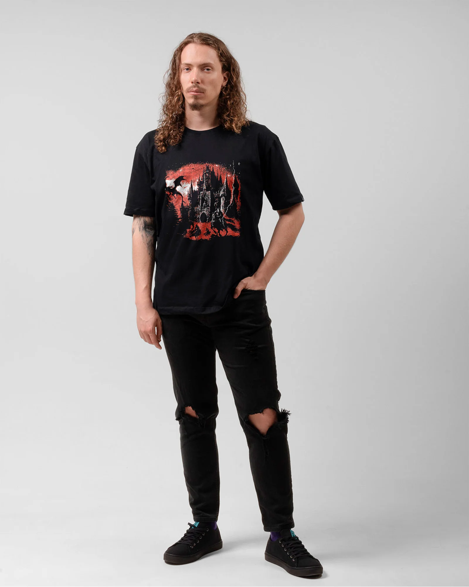 Camiseta Preta Castle Of Darkness - Image 5