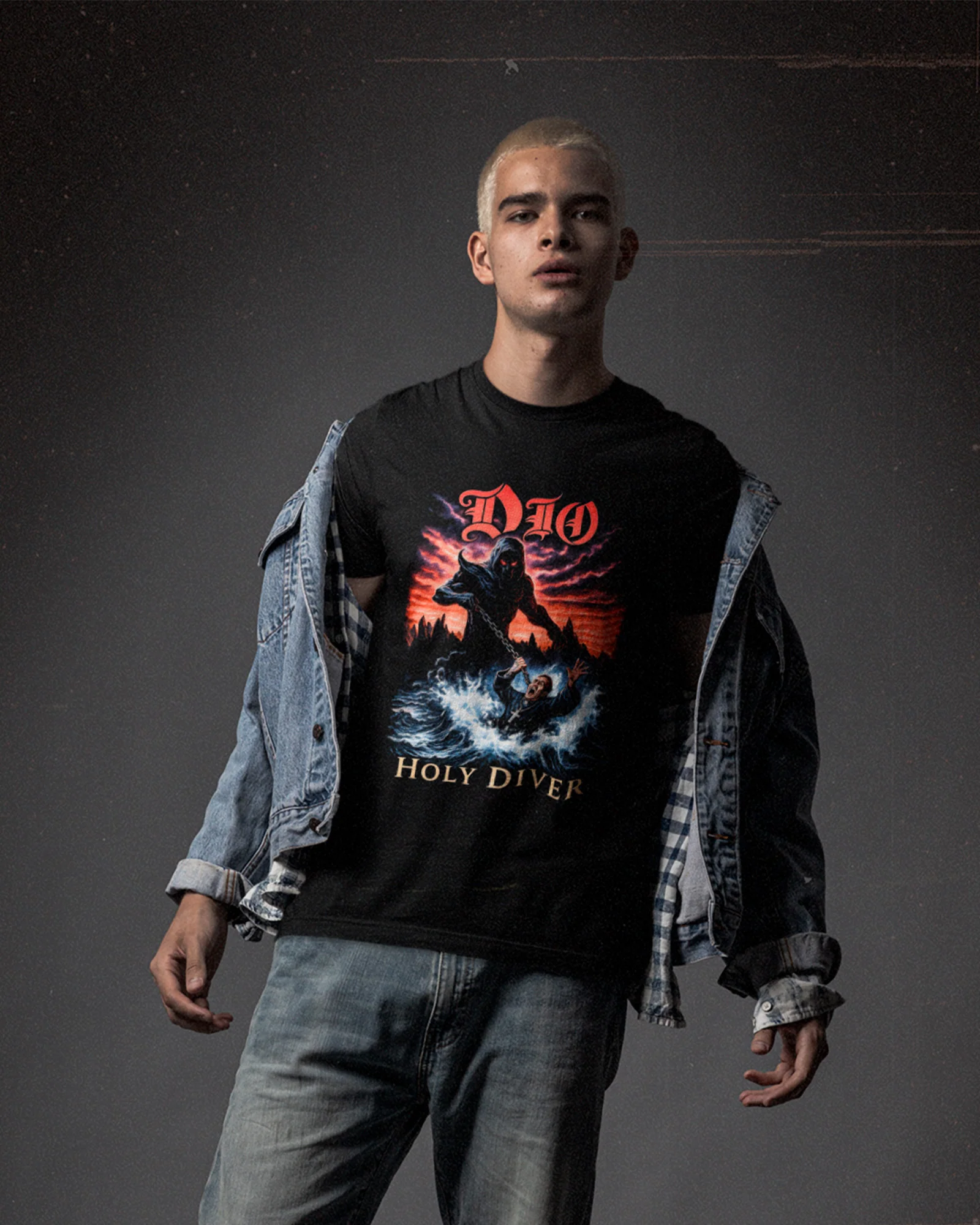 Camiseta Preta Dio Holy Diver Clássica - Image 2