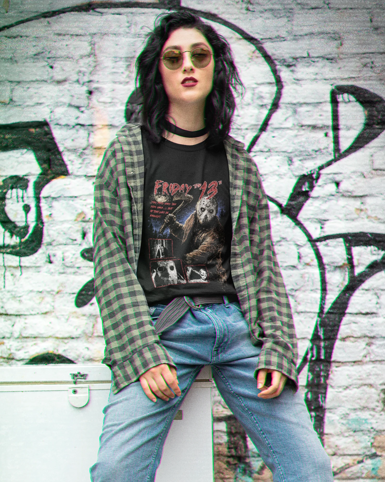 Camiseta Preta Friday the 13th Jason Voorhees Unissex - Image 4