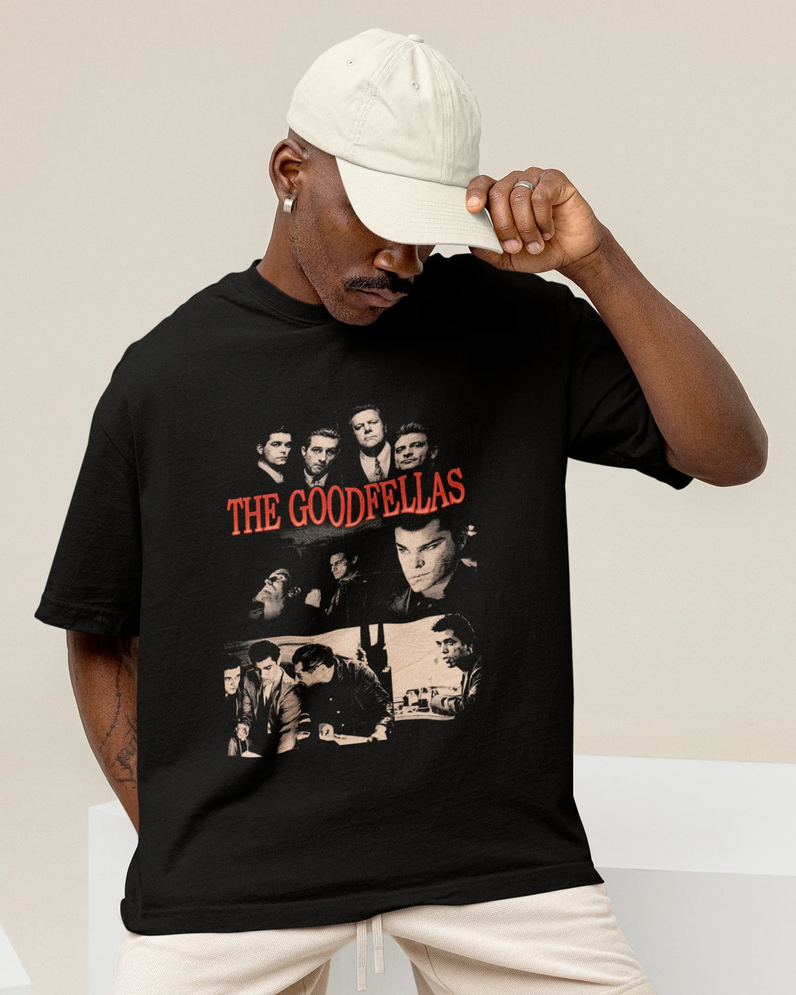 Camiseta Preta Goodfellas Integrantes Visual Clássico Unissex - Image 3