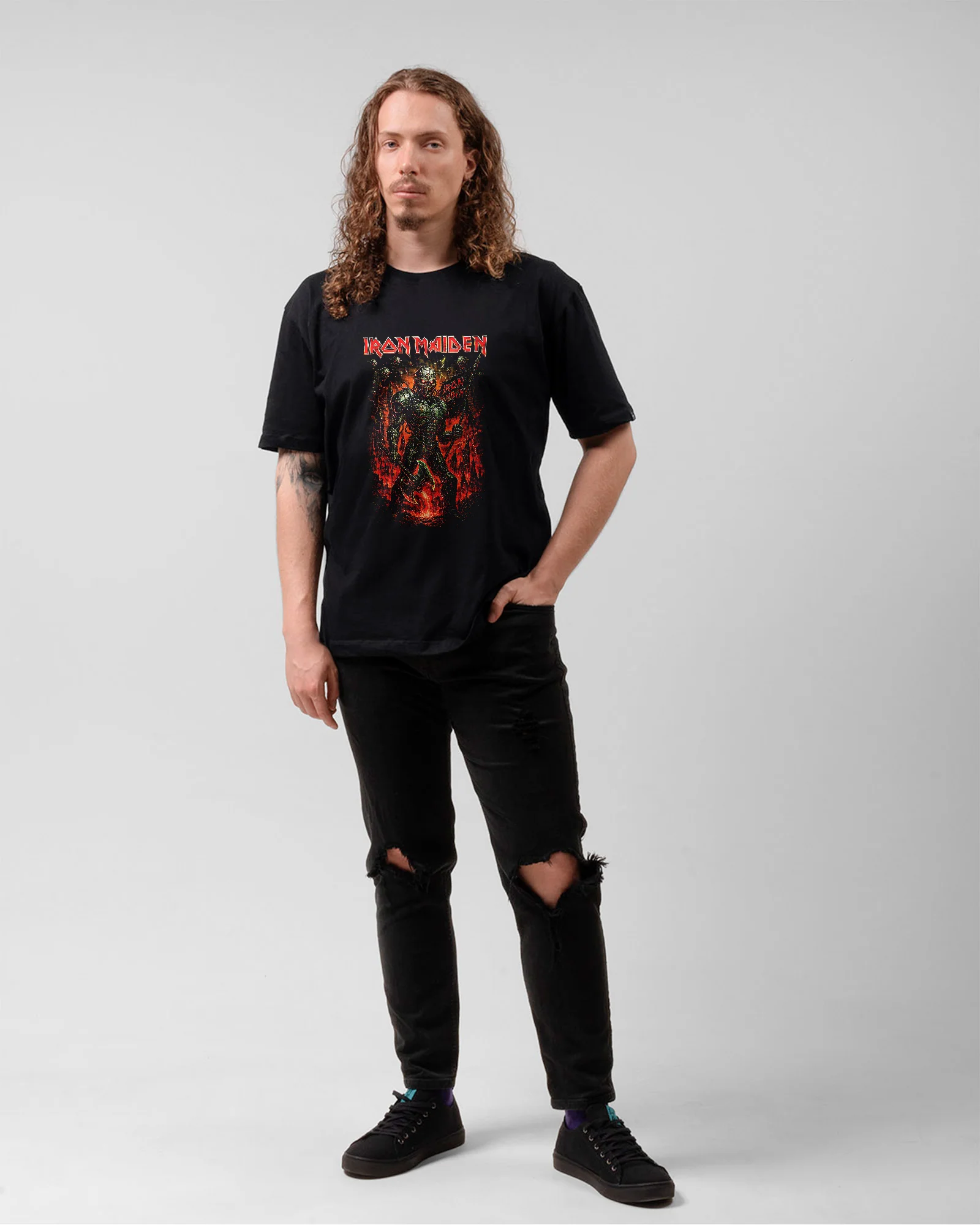 Camiseta Preta Iron Maiden Future War - Image 5