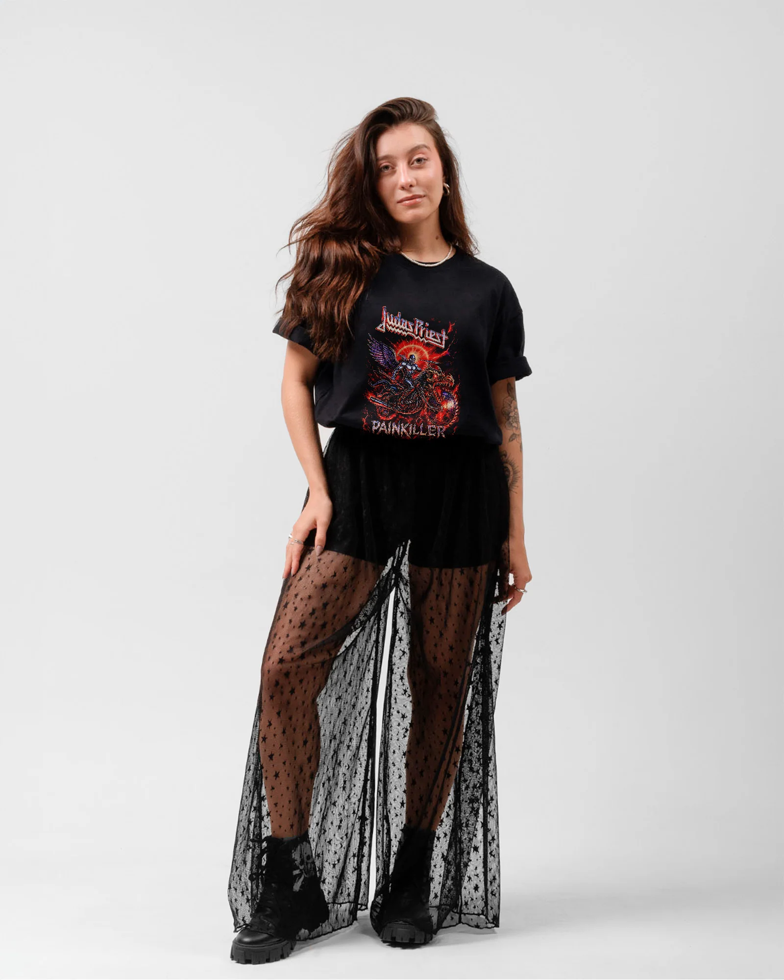 Camiseta Preta Judas Priest Painkiller - Image 4