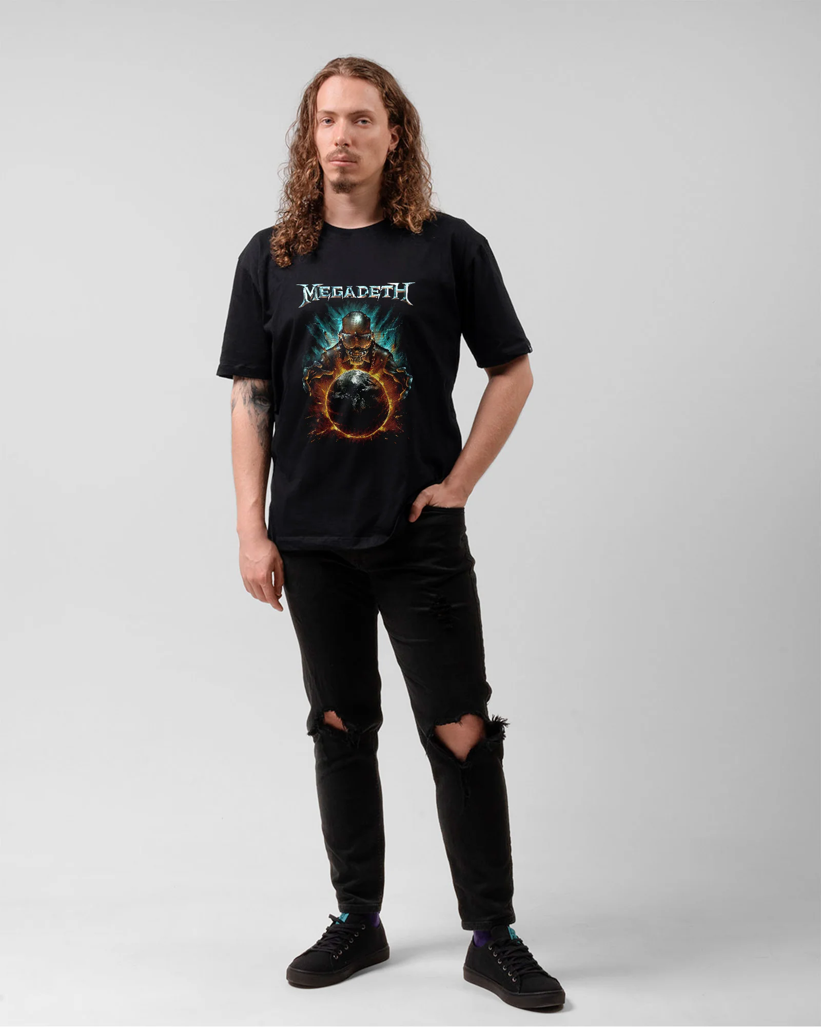 Camiseta Preta Megadeth Metal - Image 5
