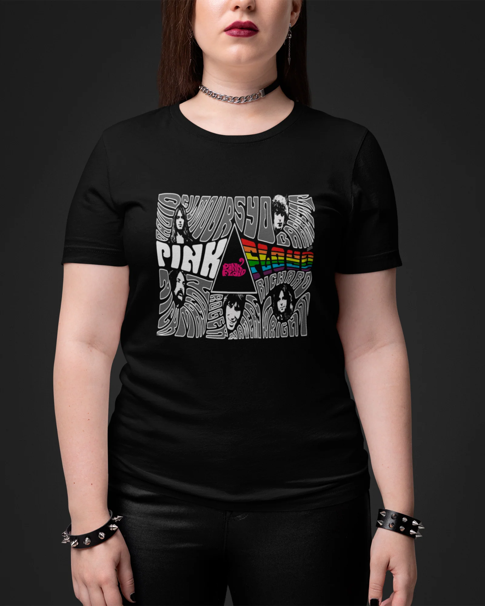 Camiseta Preta Pink Floyd Names - Image 2