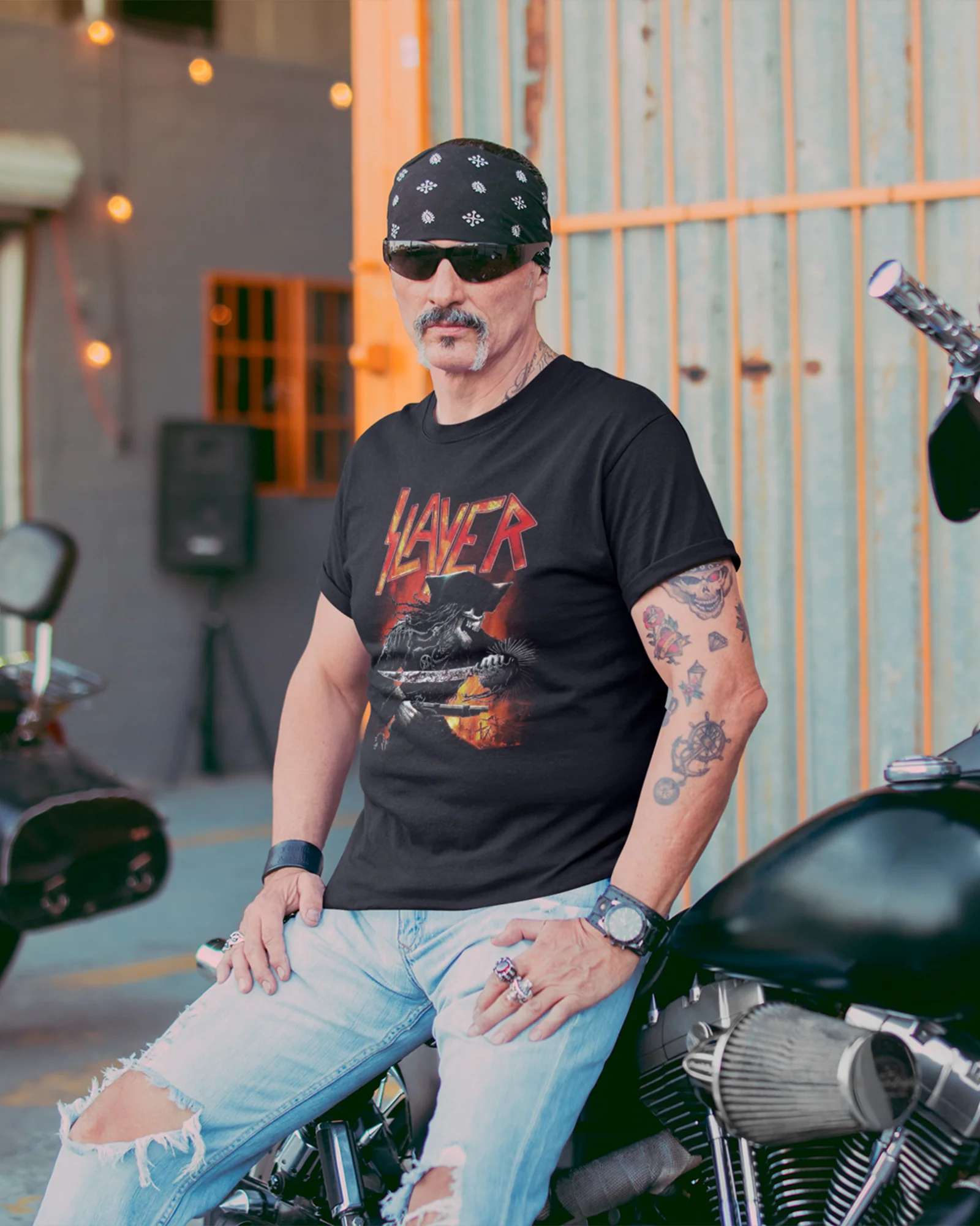 Camiseta Preta Slayer Pirate - Image 2