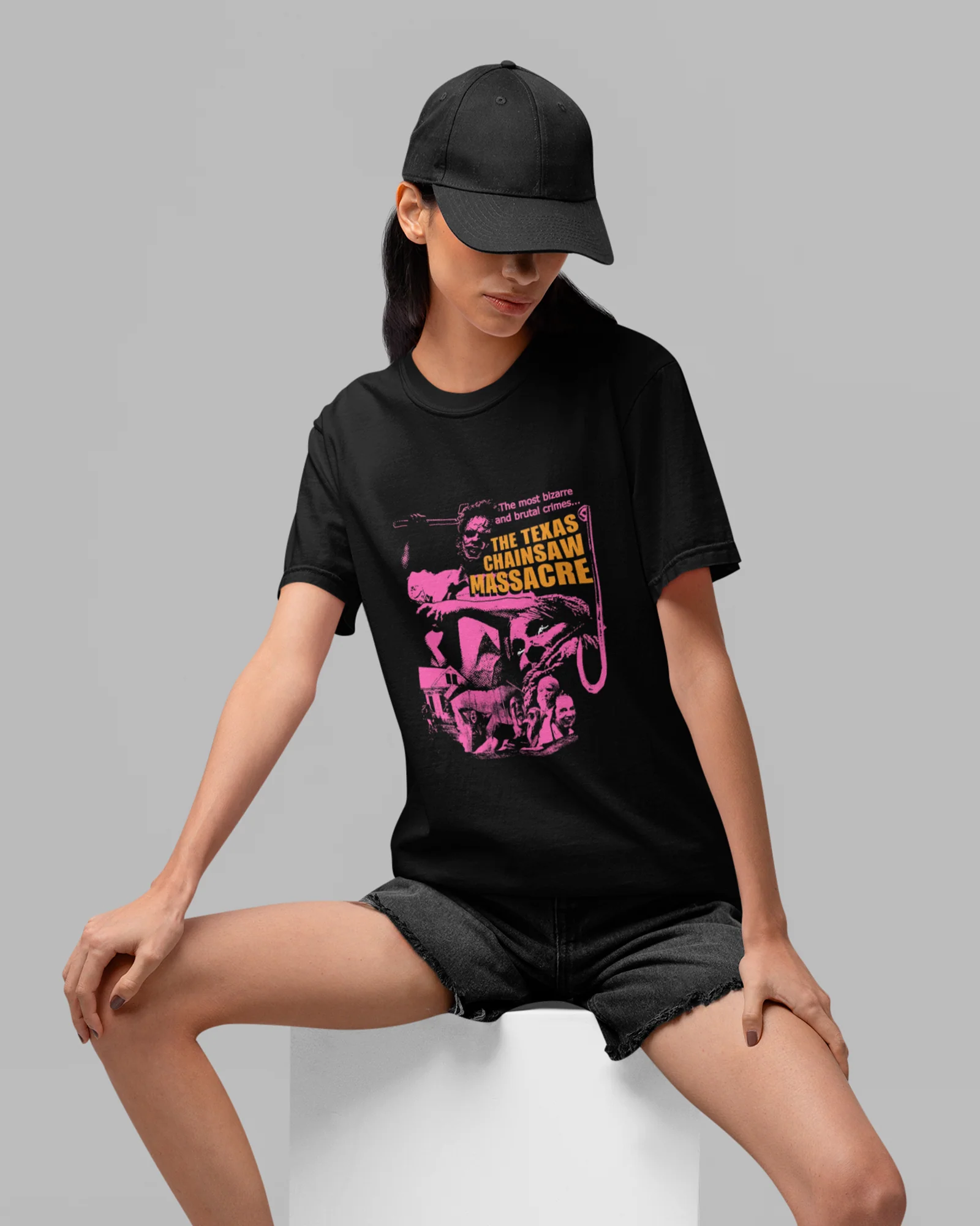 Camiseta Preta The Texas Chainsaw Massacre The Most Bizarre Unissex - Image 3