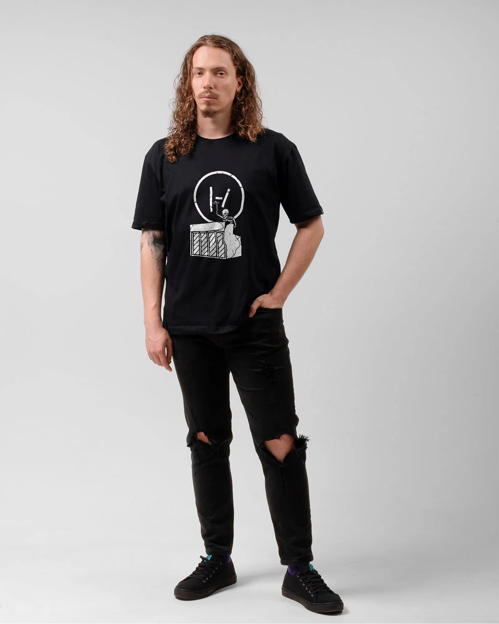 Camiseta Preta Twenty One Pilots Skull - Image 5