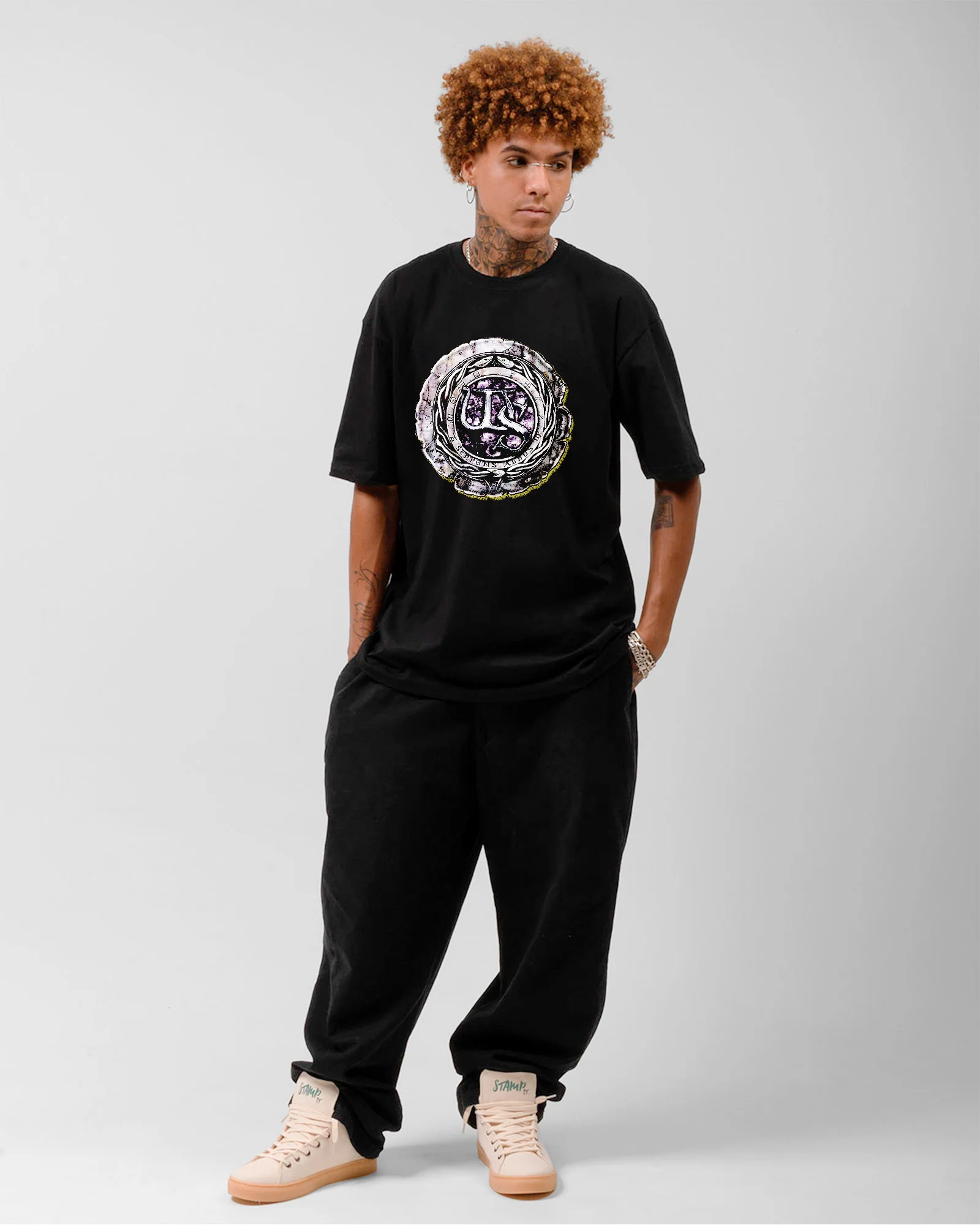 Camiseta Preta Whitesnake The Purple Album Unissex - Image 3