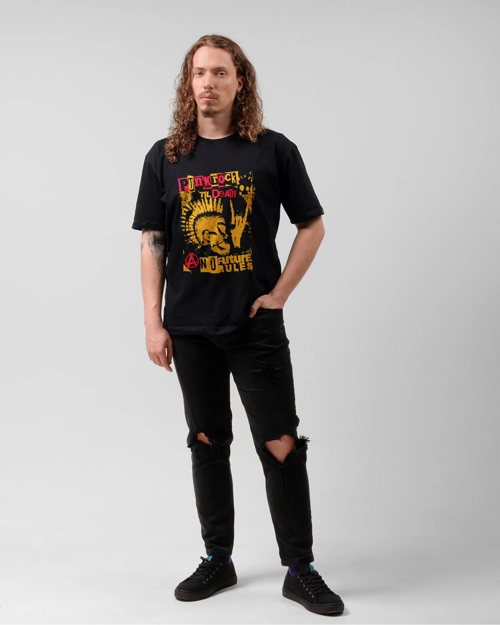 Camiseta Punk Rock Til Death Retrô - Image 5