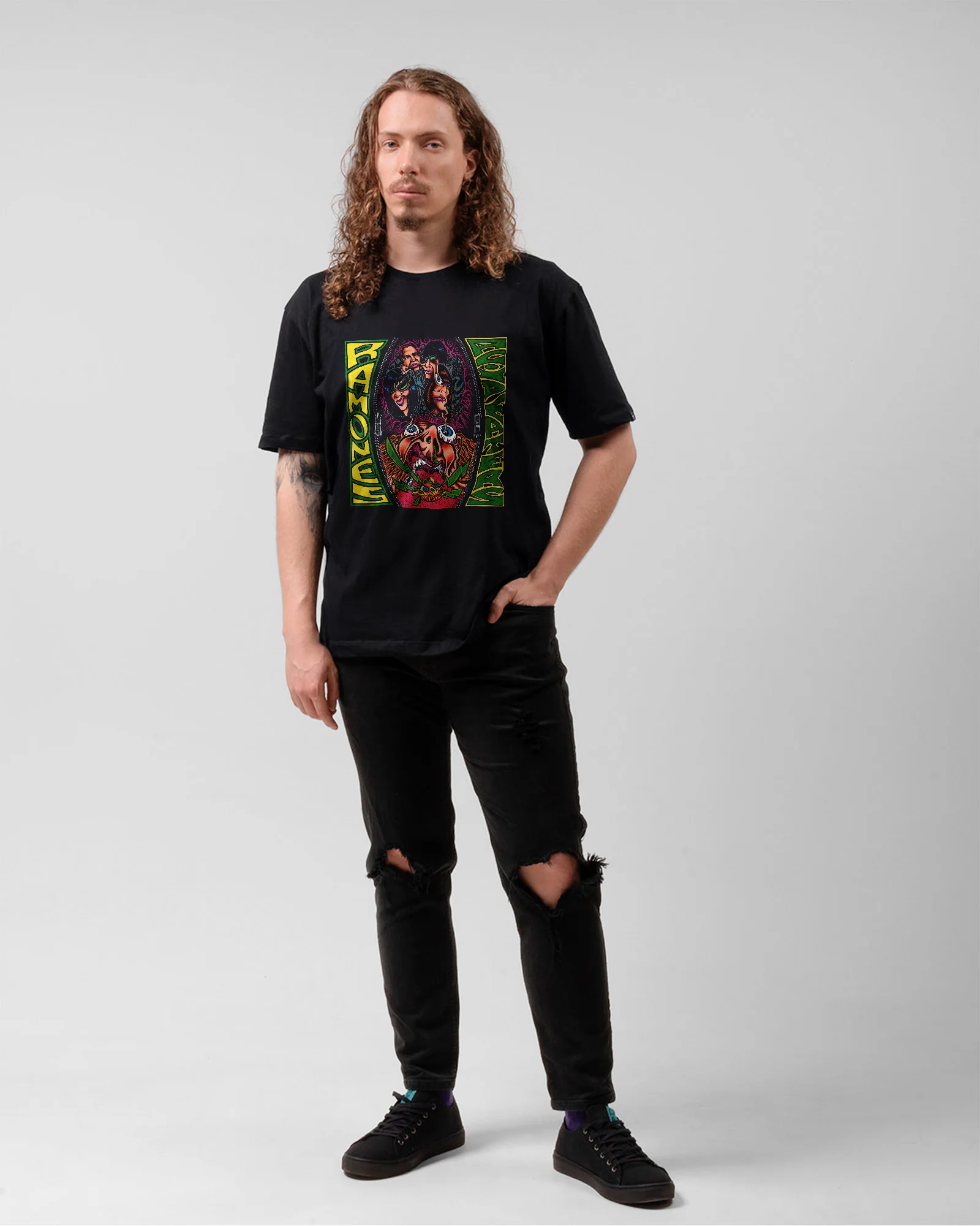 Camiseta Ramones Caricatura Punk Rock - Image 5
