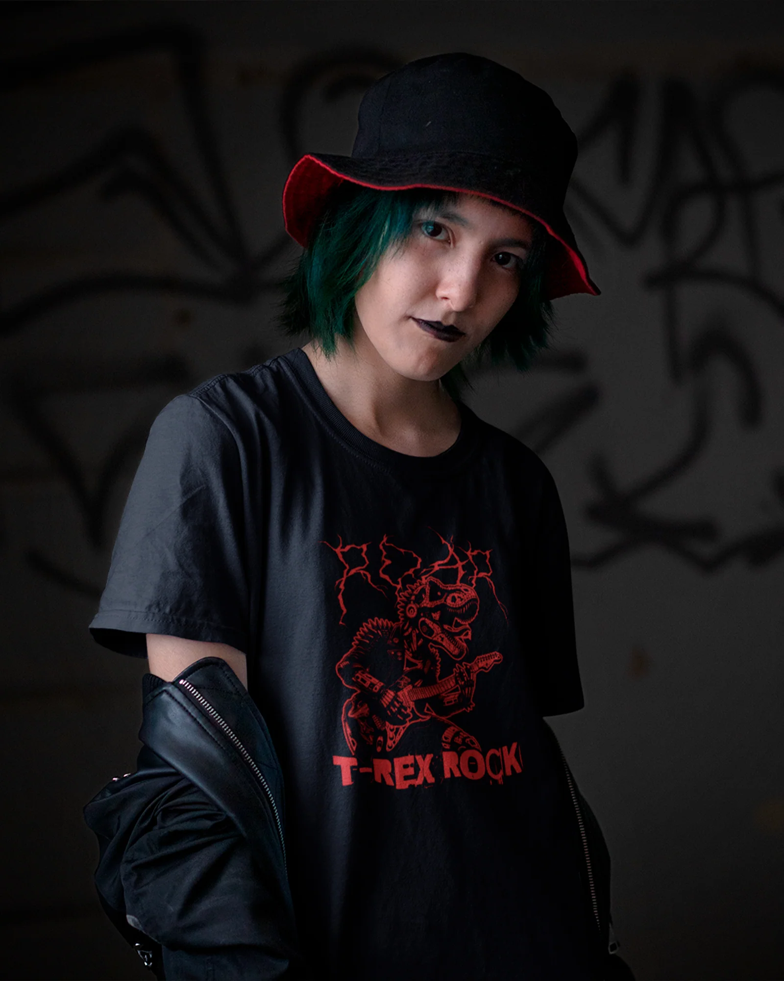 Camiseta T-Rex Rock Red Vintage - Image 2