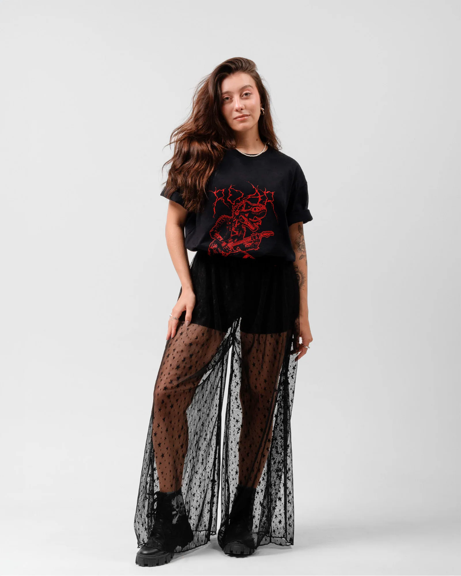 Camiseta T-Rex Rock Red Vintage - Image 4