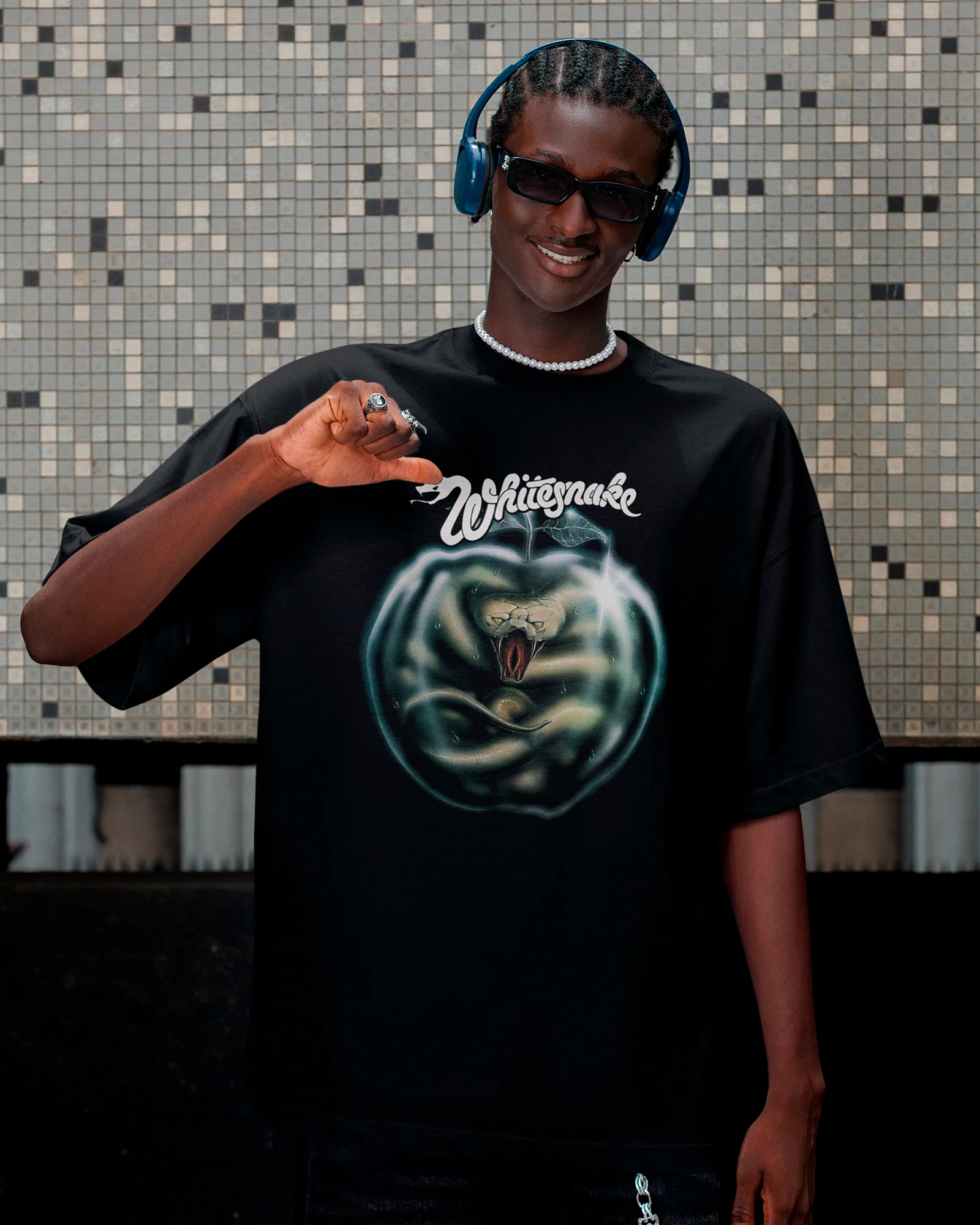 Camiseta Whitesnake Apple Vintage - Image 2